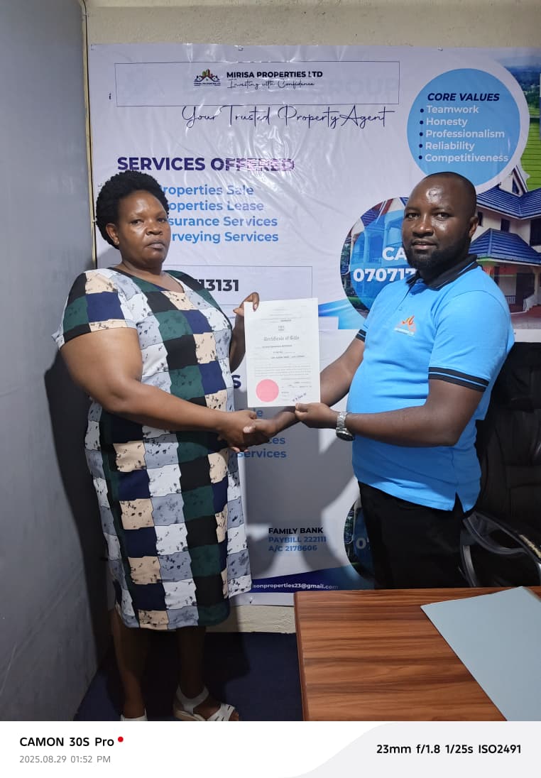 David title deed handover